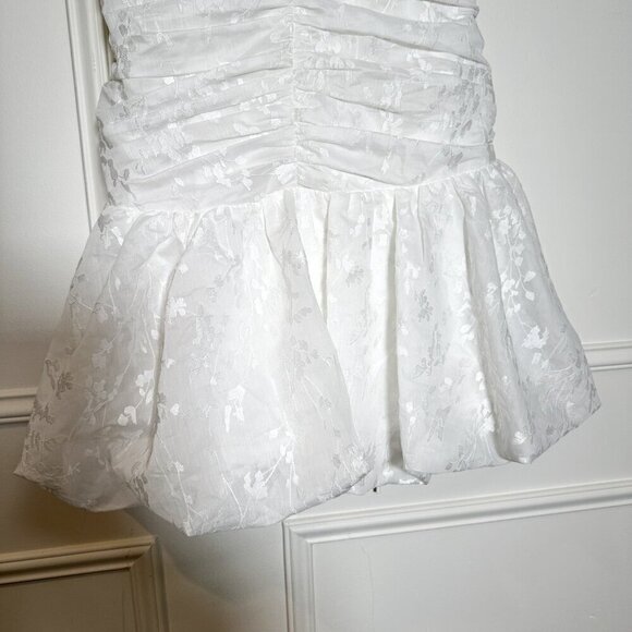 NEW ML Monique Lhuillier Organza Sleeveless Minidress Size 6 - Picture 3 of 7